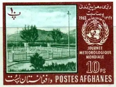 Timbre émis par l'Afghanistan en 1963 pour cette occasion.