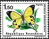 Timbre du Rwanda de 1966