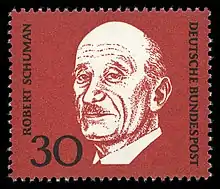 Robert Schuman(timbre allemand de 1968).