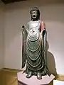 Bouddha Bhaisajyaguru. Bronze doré et pigments, H. 179 cm. Musée national de GyeongjuFin VIIIe siècle