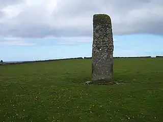 La « Pierre Debout » de North Ronaldsay, dans les Orcades.