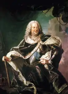 Stanislas Ier Leszczyński, roi imposé par la France à Nancy.