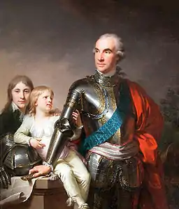 Stanislas Potocki et ses deux fils (1789-1790)Musée du Louvre