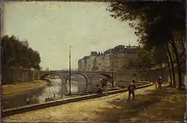 Le Pont Saint-Michel, vers 1880,Stanislas Lépine,musée Carnavalet, Paris.