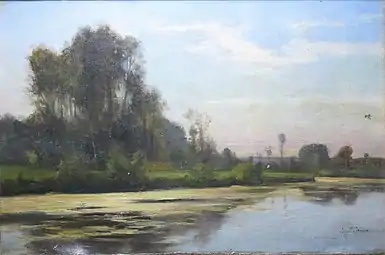 La Seine à Poissy, Paris, collection particulière