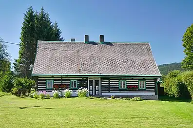 Maison ancienne à Orlické Záhoří.