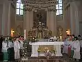 Liturgie dans l’église bulgare de Dudeștii Vechi