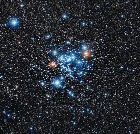 Image de l'amas ouvert NGC 3766 pris par le télescope Euler.