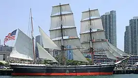 Le trois-mâts barque Star of India du musée maritime de San Diego.