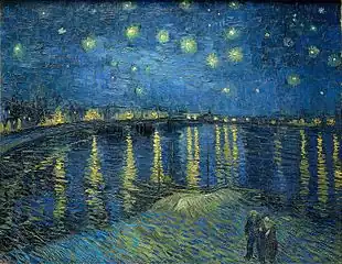 Vincent van Gogh, Nuit étoilée sur le Rhône (1888)