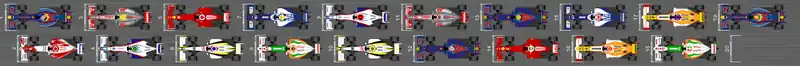 Schéma de la grille de départ du Grand Prix du Japon 2009