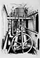 Pompe industrielle, alimentée par une machine à vapeur fonctionnant au charbon, Mount Crosby waterworks, Australie, 1892