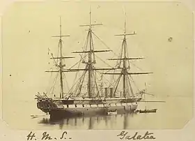 illustration de HMS Galatea (1859)