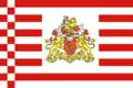 Drapeau du Land avec l'écusson aux lions (du sénat du Land)