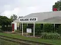 L'ancienne gare d'Adelaide River.