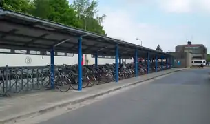 Parc à vélos.