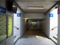 Souterrain et accès aux quais.