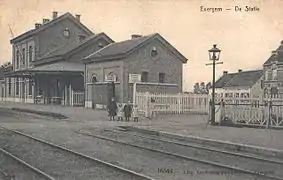 La gare vers 1900.