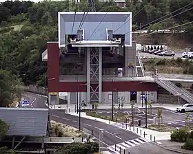 La station vue depuis une cabine.