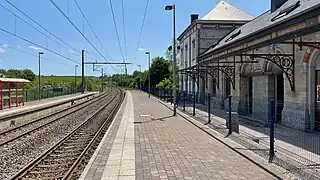 Arrivée d'un train.