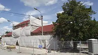 Le bâtiment voyageurs en cours de restauration (2011)