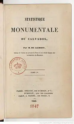 Image illustrative de l’article Statistique monumentale du Calvados