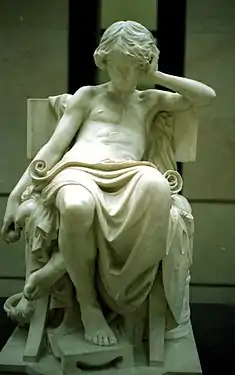 La Jeunesse d'Aristote (vers 1875), marbre, Paris, musée d'Orsay.