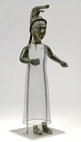 La Brigitte du Ménez-Hom, statuette représentant probablement la déesse Brigit (IIe siècle avant notre ère, musée de Bretagne).