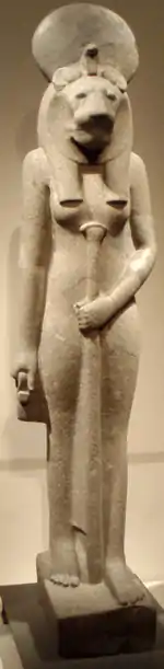 Statue de Sekhmet (environ -1370) Altes Museum, Berlin.