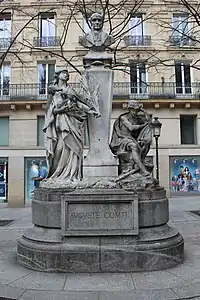 Le Monument à Auguste-Comte (1902), Paris, place de la Sorbonne.