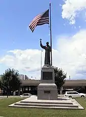 Statue du père Hennepin à Minneapolis, États-Unis