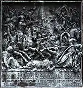 Représentation en bas-relief de la bataille d'Héliopolis.