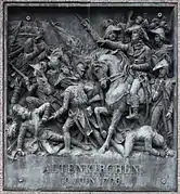 Représentation en bas-relief de la bataille d'Altenkirchen.