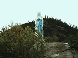 La statue de Notre-Dame-du-Saguenay