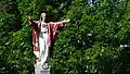 Une statue de Jésus de Nazareth à la Sainte-Anne-du-Bocage.