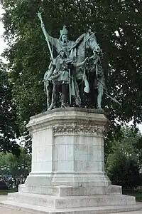 Charlemagne et ses Leudes, œuvre de Louis Rochet (1813-1878).
