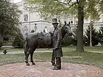 Statue d'Abraham Lincoln et de son cheval Old Bob.