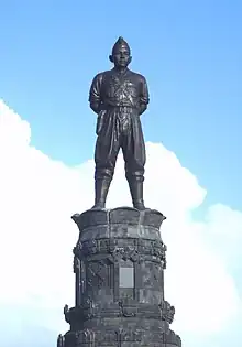 Statue du colonel balinais Ngurah Rai mort au combat contre les Néerlandais pour l'indépendance de l'Indonésie (Denpasar).