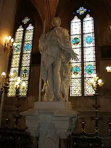 Statue de saint Roch (1894), Montpellier, église Saint-Roch.