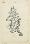 Sculptures (2) pour la cascade d'Arthelon de Meudon, 1699 (BNF).