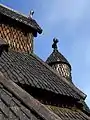 Détail du toit de l'église