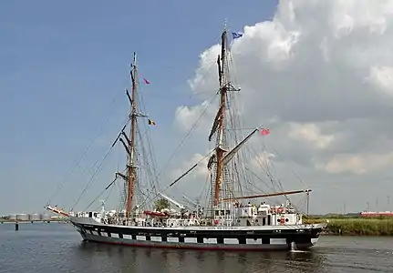 Le navire à Zeebruge en 2014.