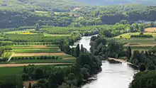 La Dordogne vue depuis Saint-Cyprien.