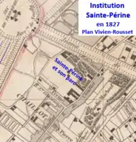 Ste-Périne sur plan de 1827.