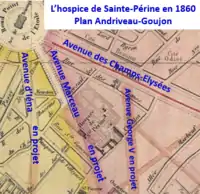 Ste-Périne sur plan de 1860.