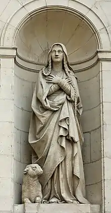 Sainte Geneviève (vers 1860–1865), Paris, église Saint-Étienne-du-Mont.