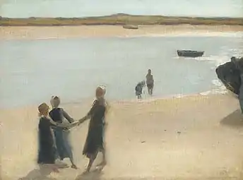 Philip Wilson Steer, Enfants de pêcheurs à Étaples, 1887, localisation inconnue.