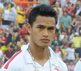 Portrait d'un footballeur polynésien