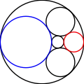 Le même ensemble de cercles, avec encore un autre choix des cercles de départ.