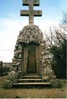 Stèle des fusillés de la citadelle à Valmy